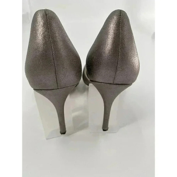 BADGLEY MISCHKA Womens Giana II Open Toe D-orsay Silver Metallic Pewter 9.5 - Picture 2 of 10